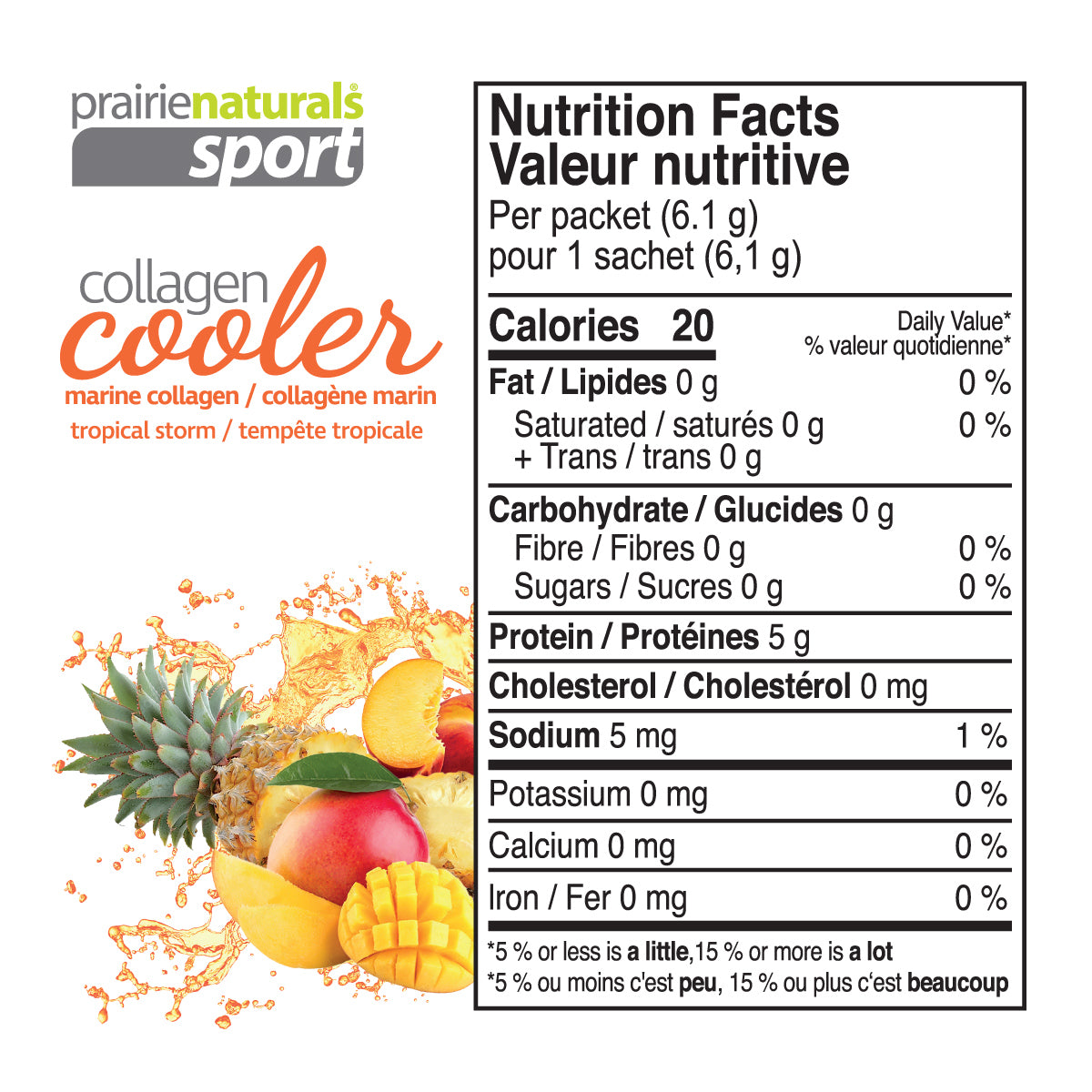 Prairie Naturals Tropical Storm Marine Collagen Cooler