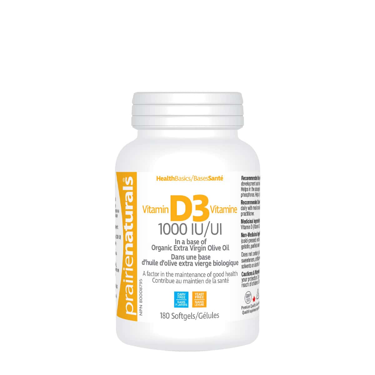 Prairie Naturals Vitamin D3 - 1000 IU