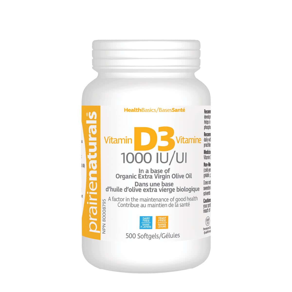 Prairie Naturals Vitamin D3 - 1000Iu