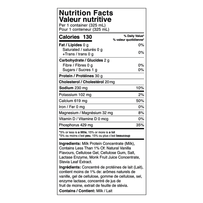 BioSteel Vanilla Milkshake Protein Shake