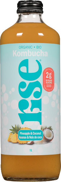 Organic Pineapple Coconut Low-Sugar Kombucha