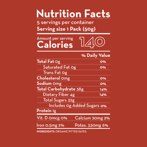 Sunny Fruit Org Portion Packed Pitted Dried Dates