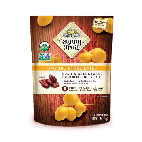 Sunny Fruit Org Portion Packed Pitted Dried Dates