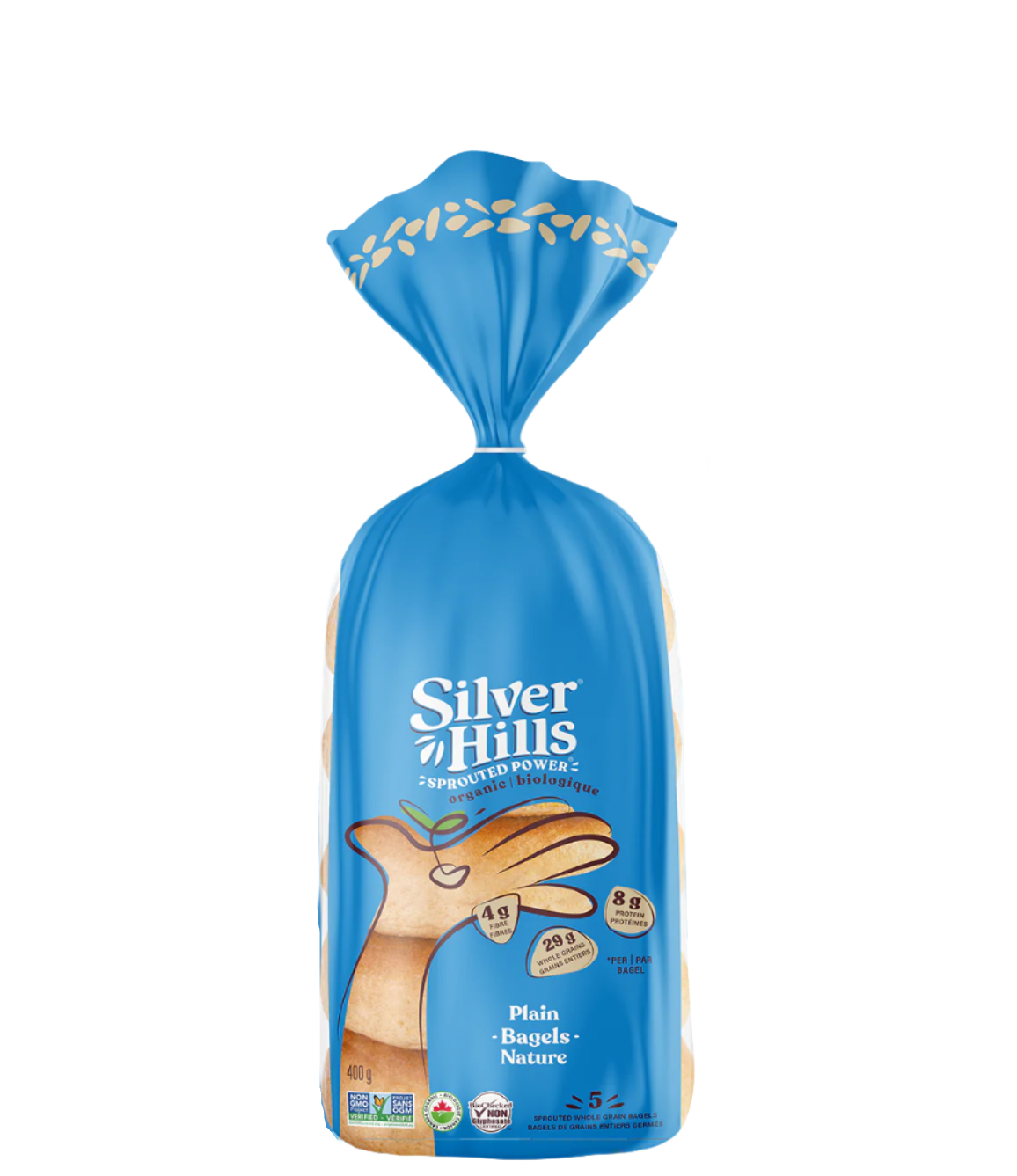 Silver Hills Plain Sprouted Bagels