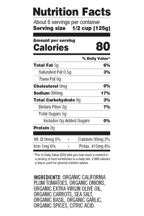 Sonoma Gourmet Plum Tomato Marinara Sauce