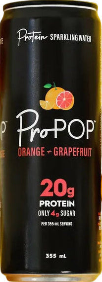 ProPOP Orange Grapefruit Protein Sparkling Water