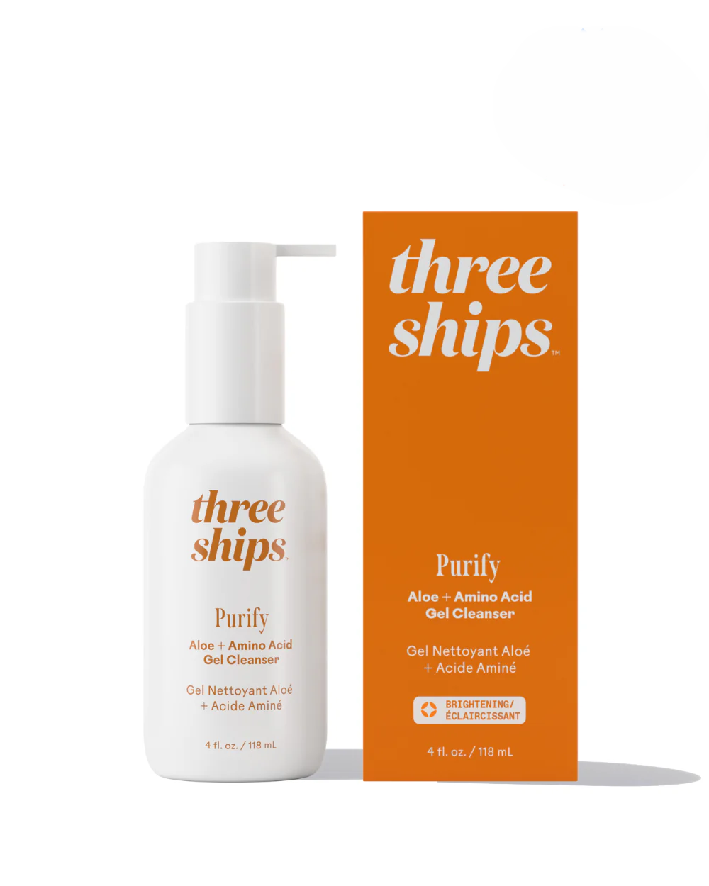 Three Ships Purify Aloe + Amino Acid Gel Cleanser