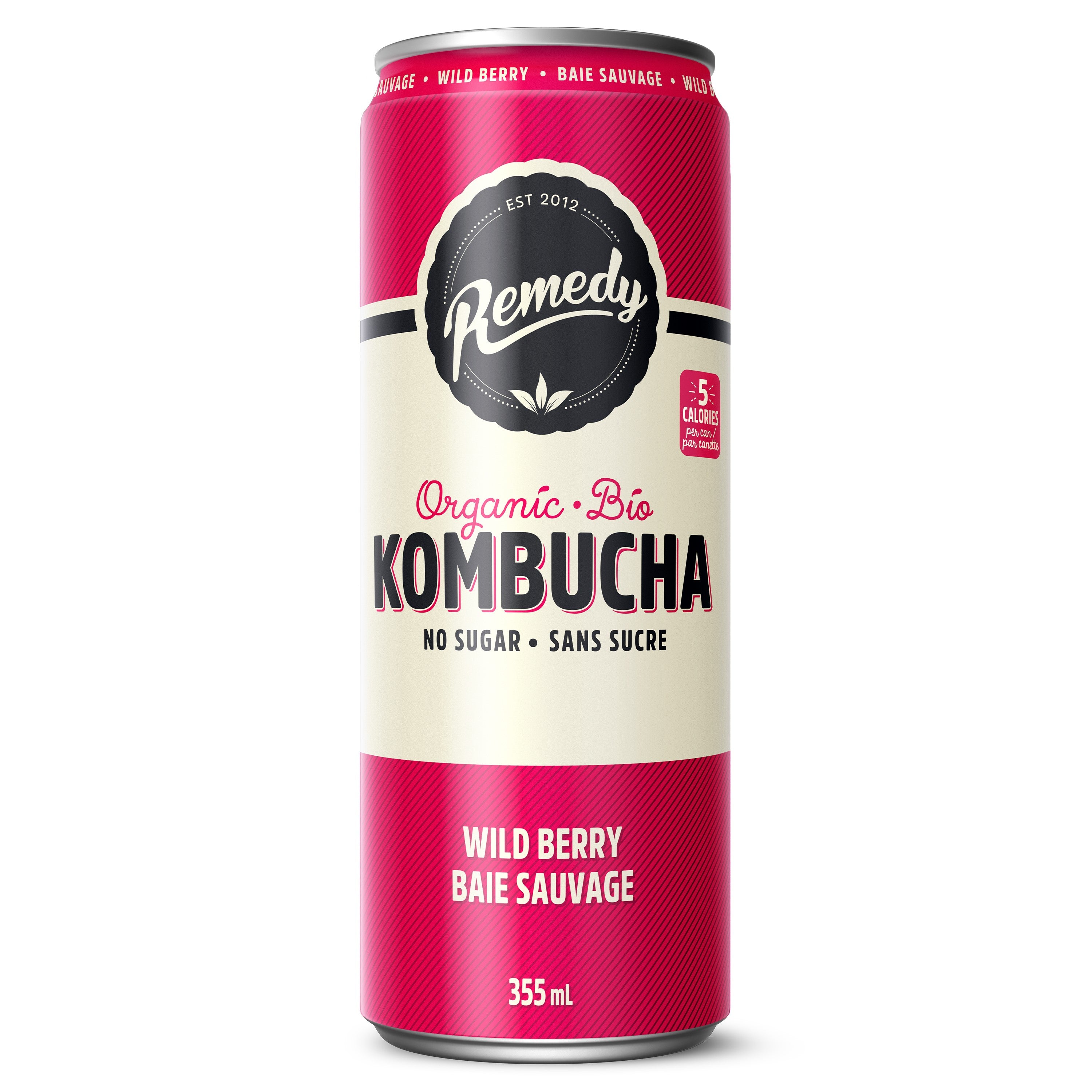 Remedy Kombucha Organic Wild Berry Kombucha