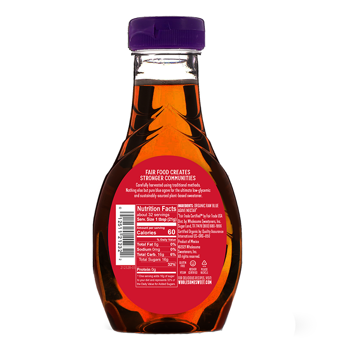 Wholesome Sweeteners Organic Raw Blue Agave Syrup