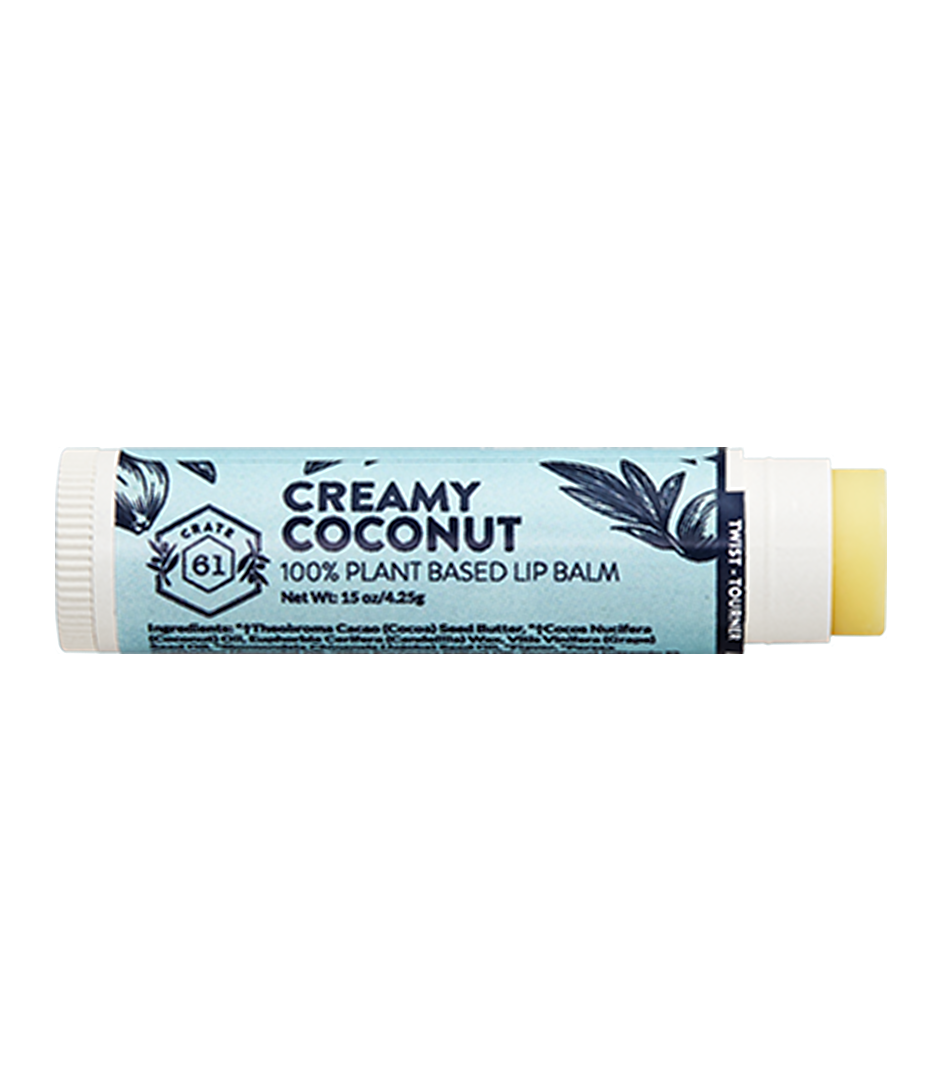 Crate 61 Organics Creamy Coconut Plant-Based Lip Balm
