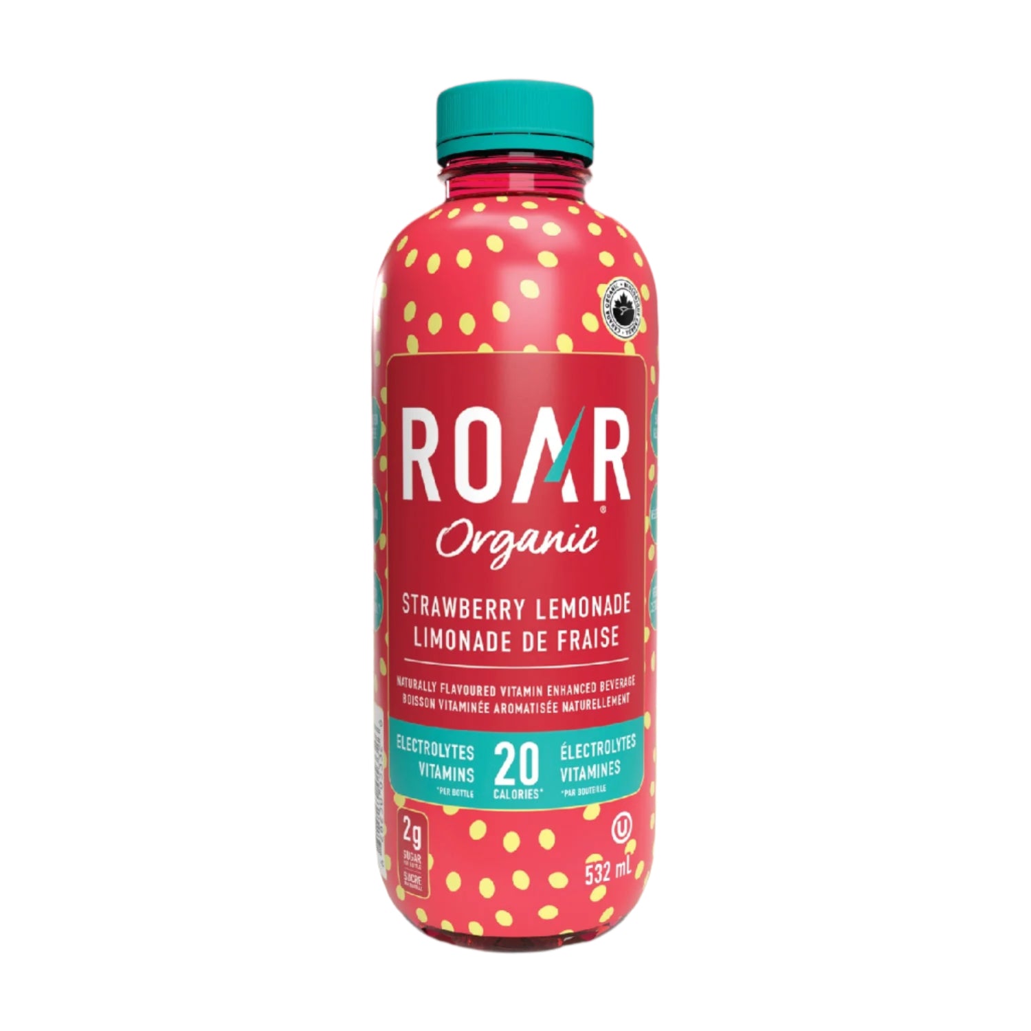 Roar Organic Strawberry Lemonade Electrolyte Drink