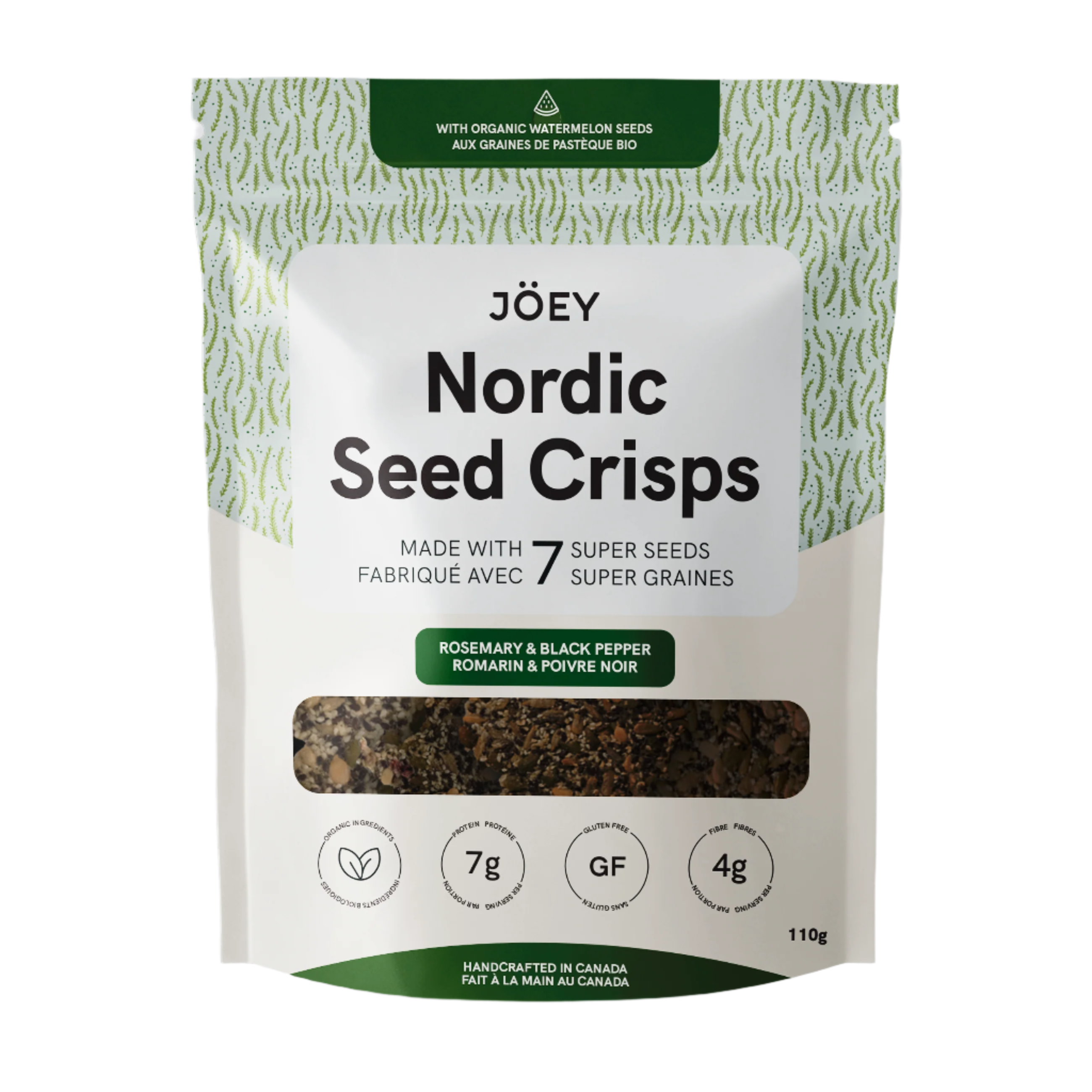 JOEY Rosemary & Black Pepper Nordic Seed Crisps