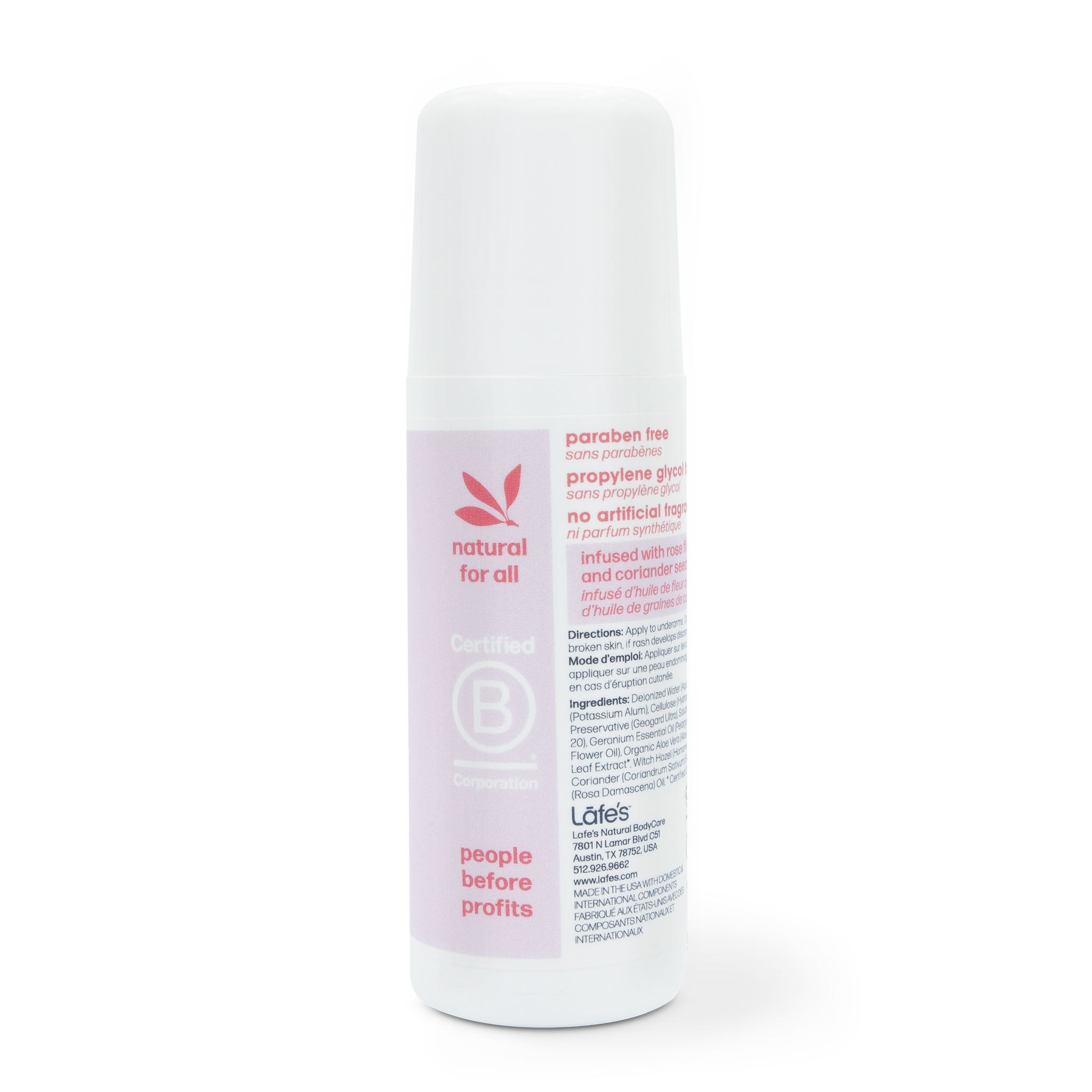 Rose+Coriander Roll-On Deodorant