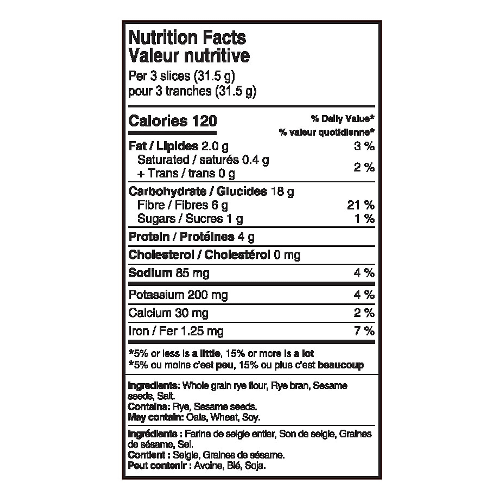Ryvita Sesame Rye Crispbread