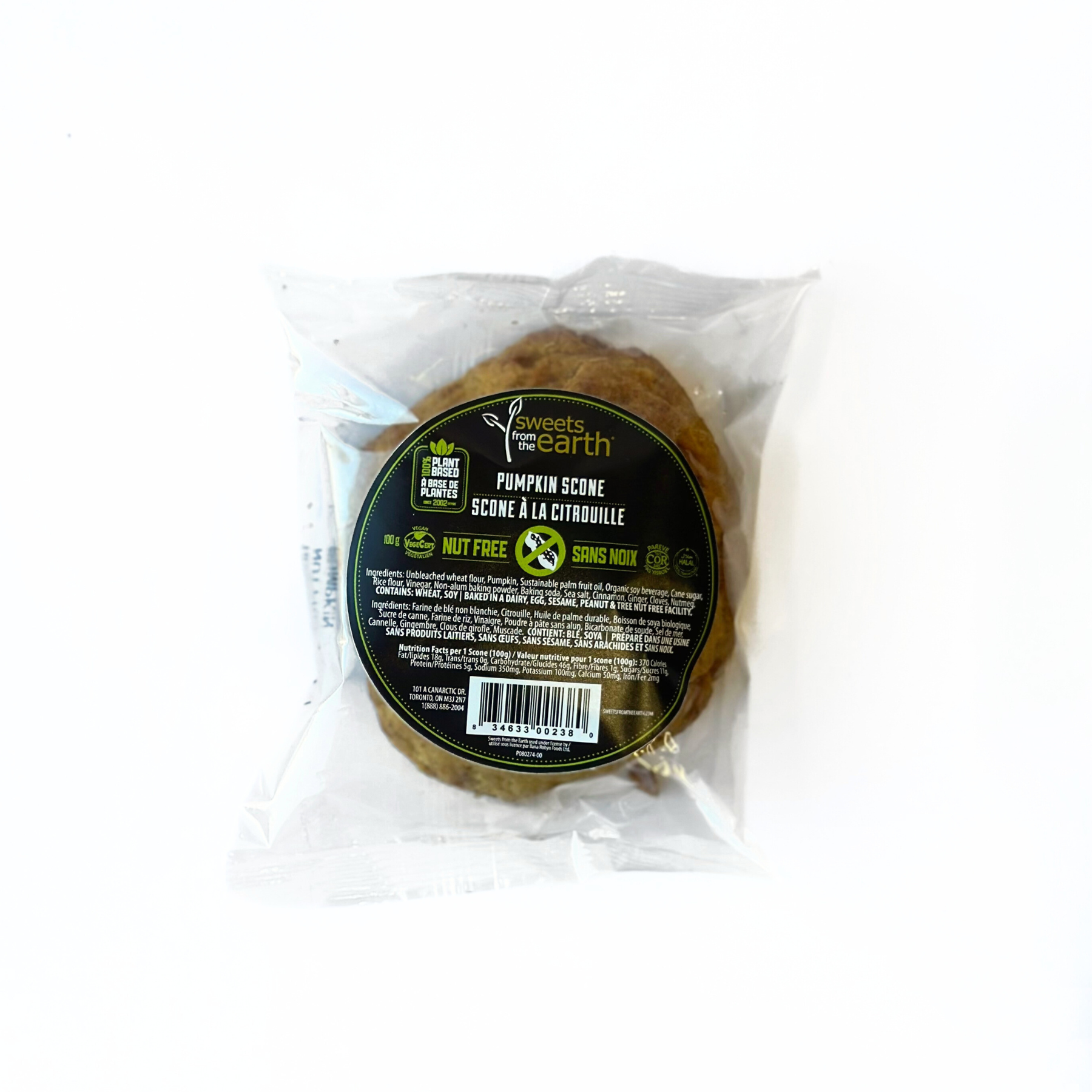 Sweets From The Earth Vegan Nut-Free Pumpkin Scone