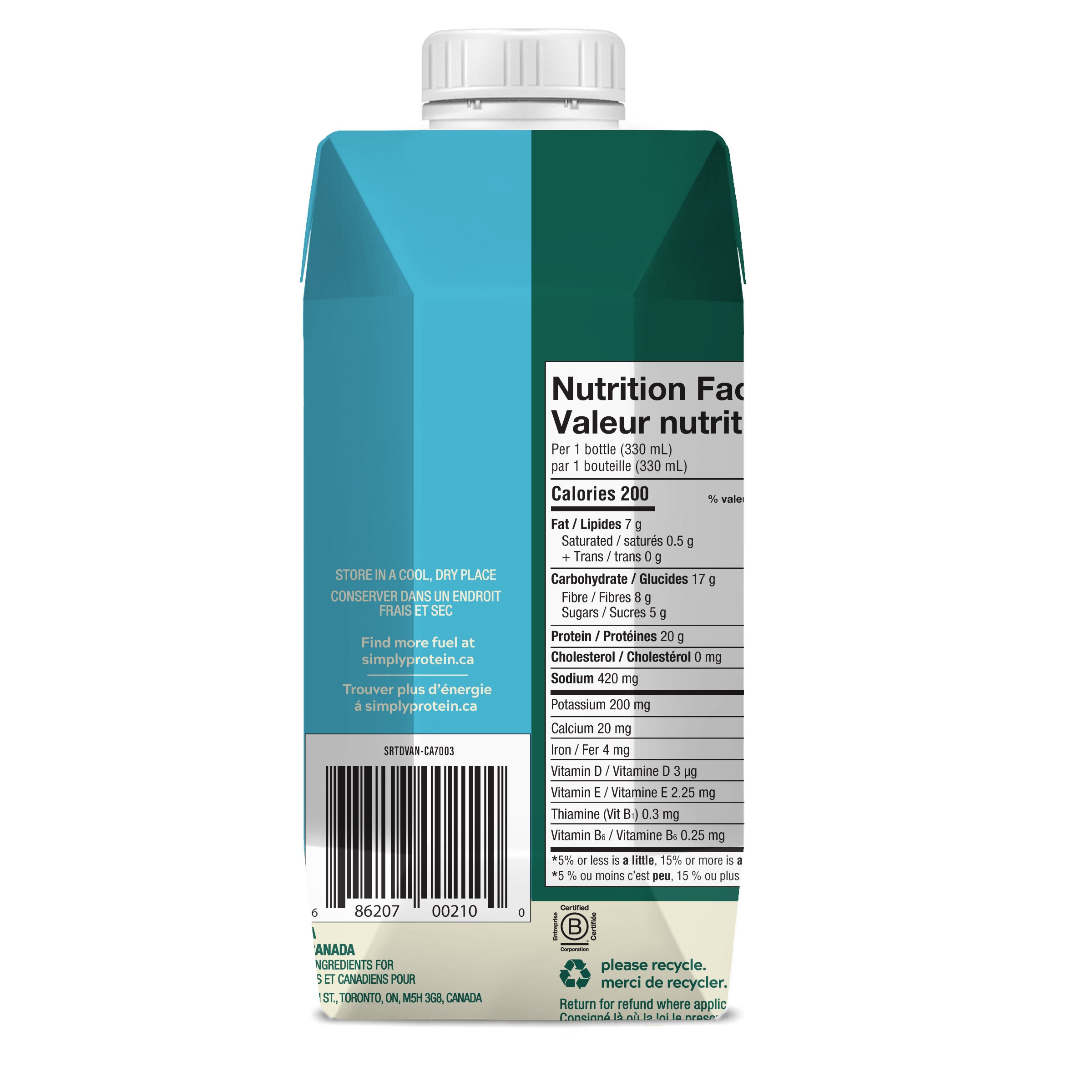 Simply Protein Creamy Vanilla Plant-Based Ready-to-Drink Protein Shake