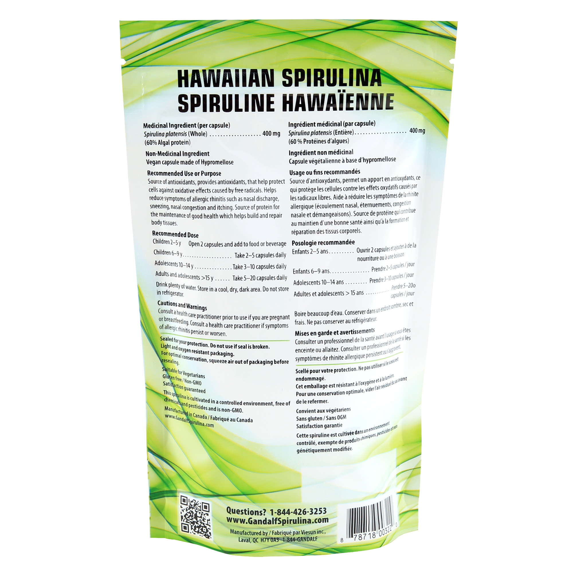 Hawaiian Spirulina - 400mg