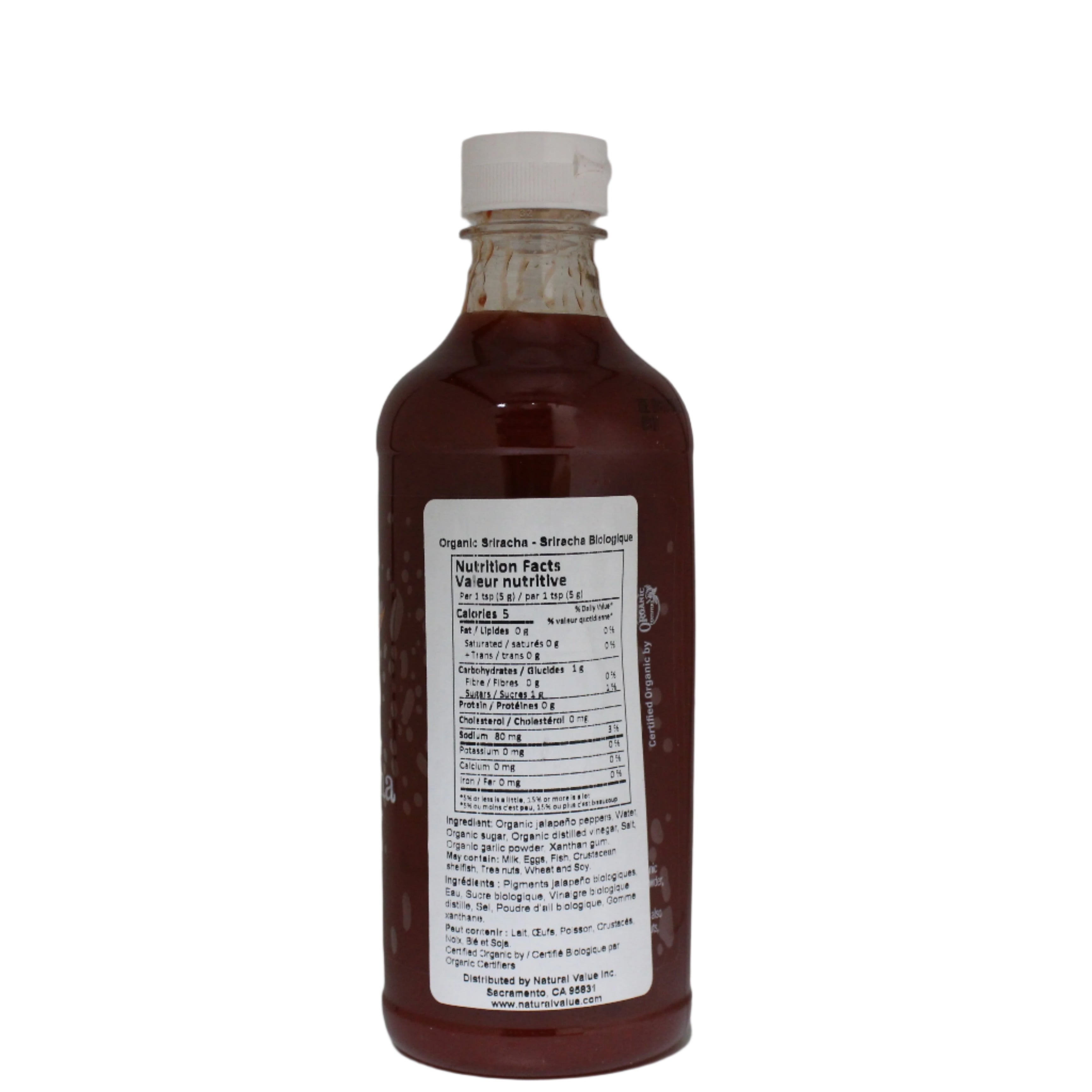 Organic Sriracha Chili Sauce