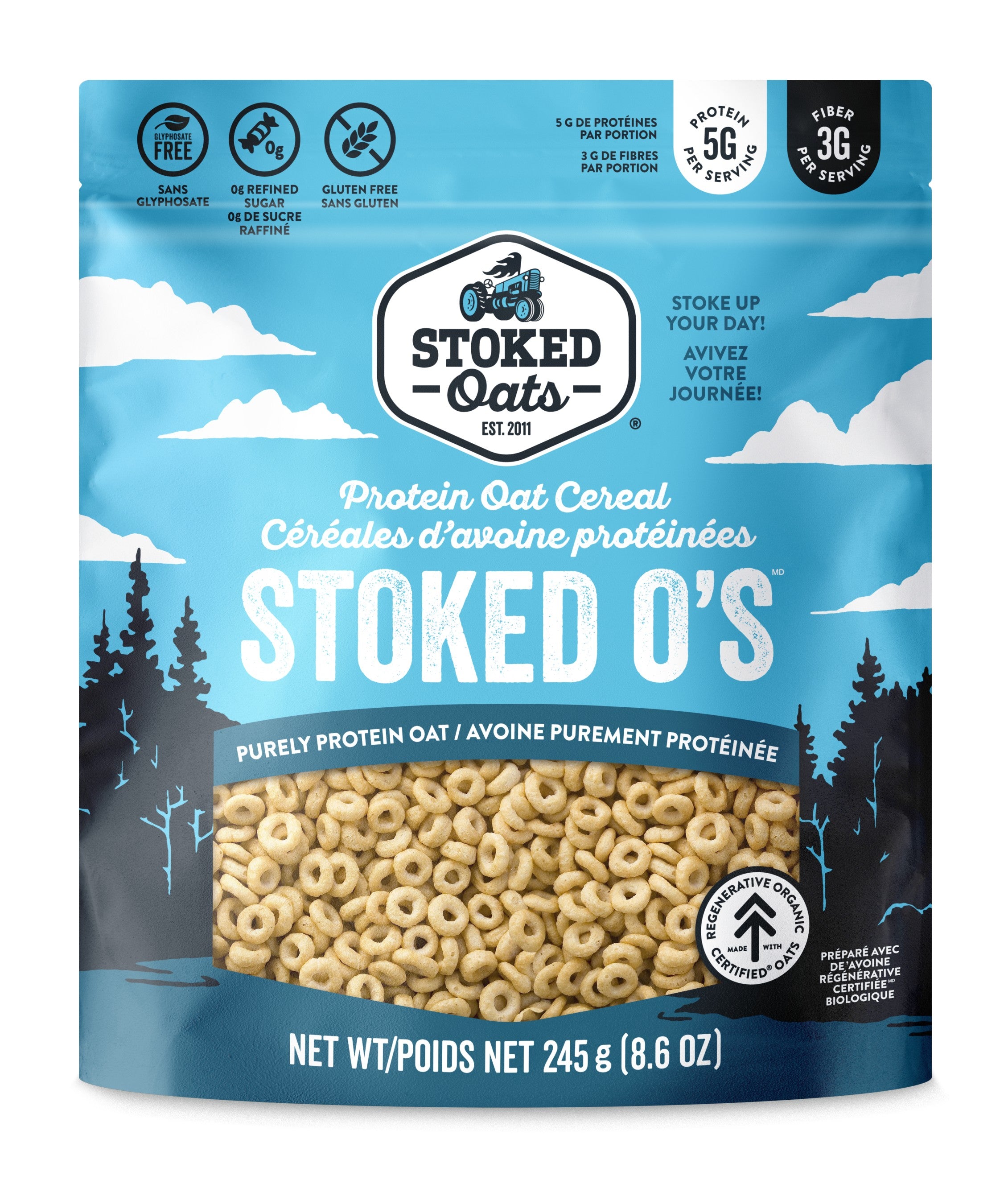Stoked Oats Purely Protein Oat Protein Oat Cereal