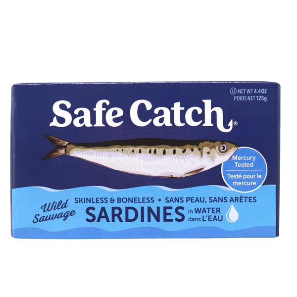 Safe Catch Wild Sardines without Skin & Bones in Water