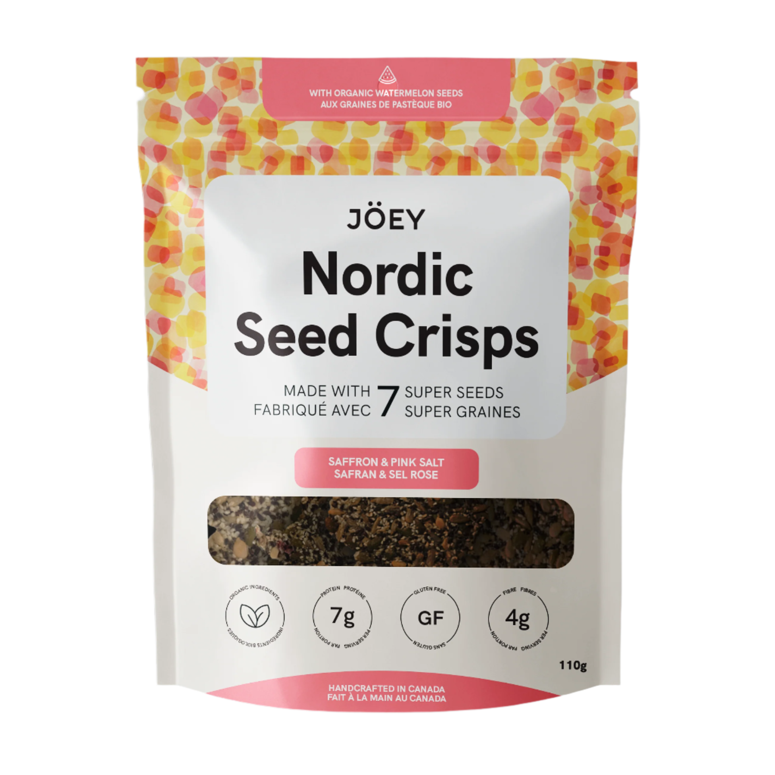 Saffron & Pink Salt Nordic Seed Crisps