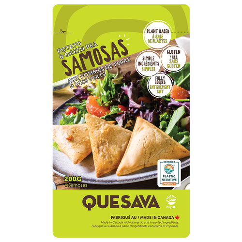 Quesava Vegan Potato & Green Pea Samosa