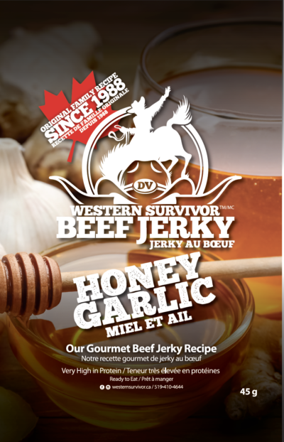Western Survivor Beef Jerky Honey Garlic Beef Jerky