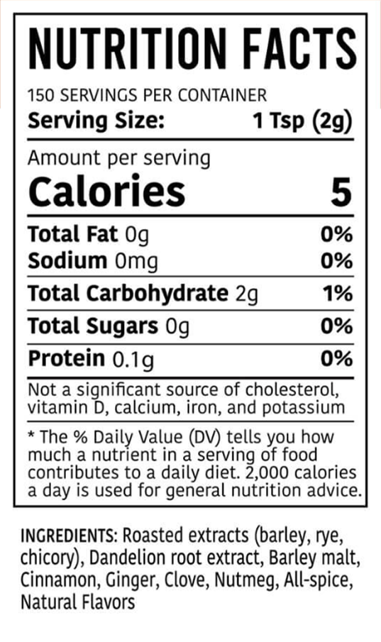 Nummy Creations Pumpkin Spice Herbal Coffee Alternative