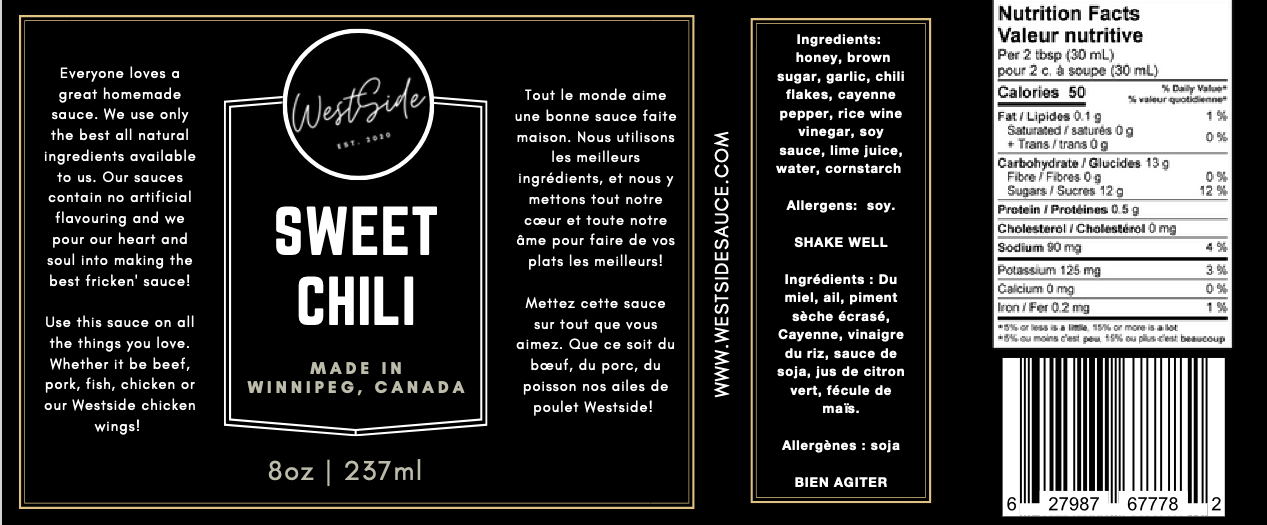Westside Sauces Sweet Chili Sauce