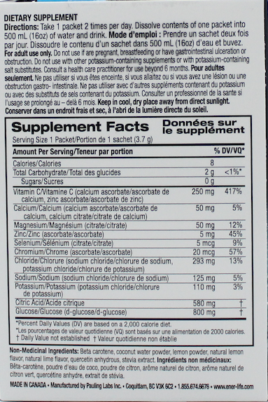 Ener C Lemon Lime Ener-IV Electrolyte Drink Mix