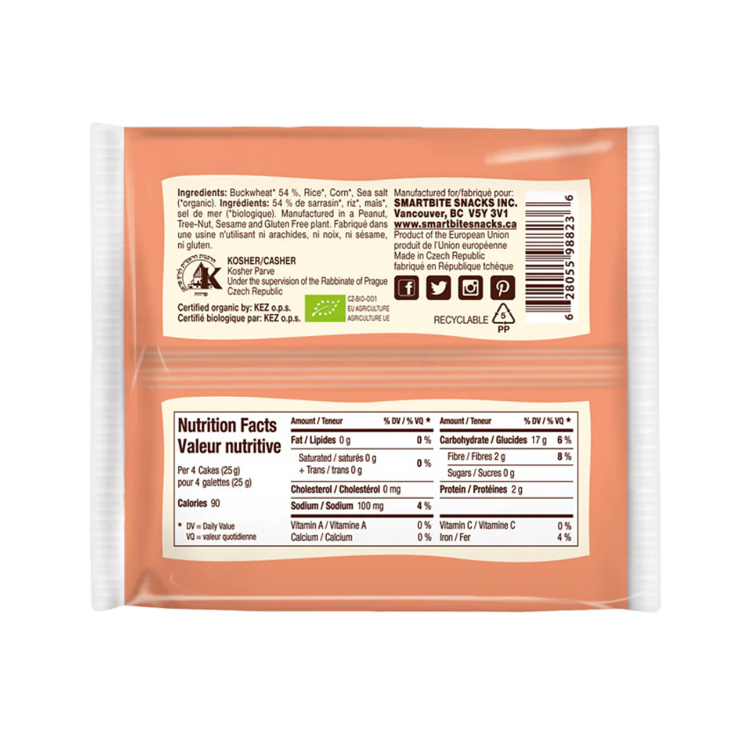 Smart Bite Crispbread Buckwheat
