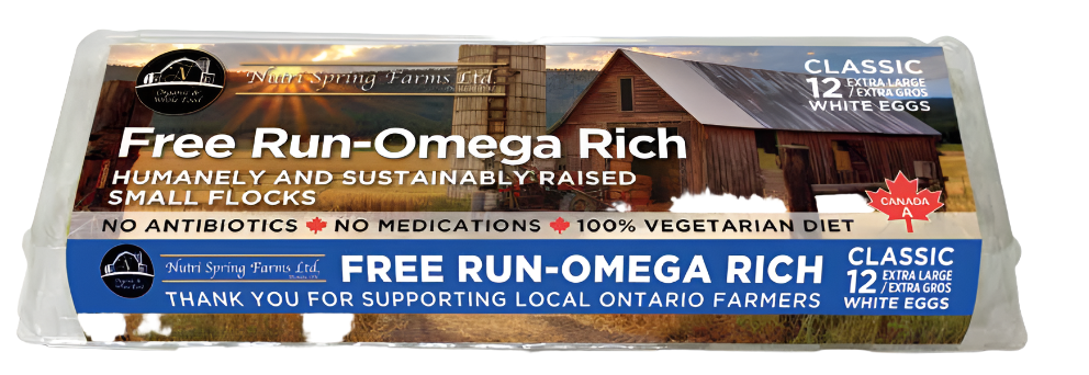 Nutri Spring Farms Free-Run Omega-Rich White Eggs
