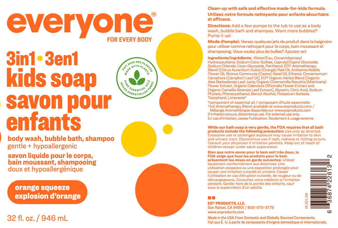 Orange Squeeze Kids 3in1 Soap