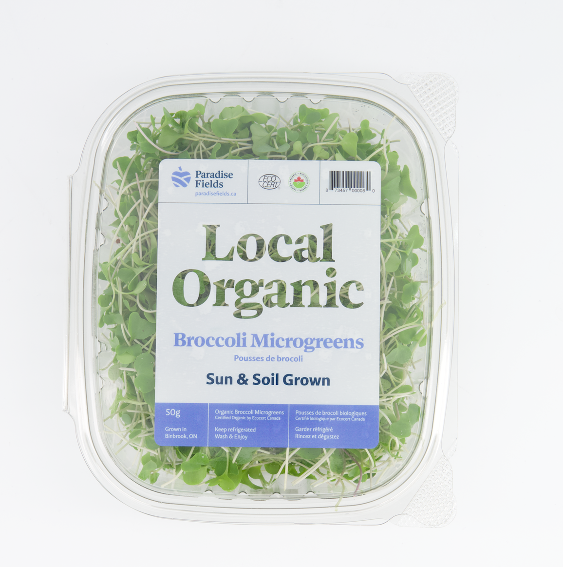 Paradise Fields Organic Broccoli Microgreens