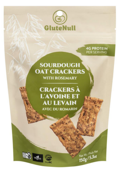 Sourdough Oat Crackers with Rosemary