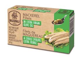 Rizzoli Mackerel in Organic Extra Virgin Olive Oil