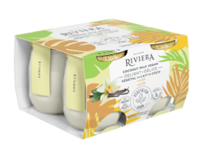 Riviera Vegan Multi-Pack Vanilla Coconut Yogurt PET