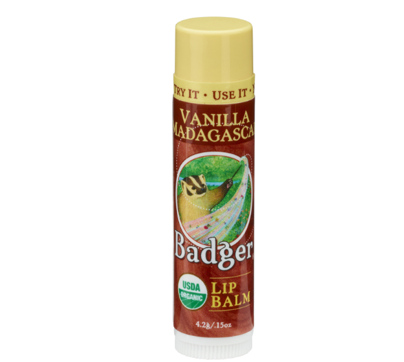 Badger Vanilla Madagascar Lip Balm