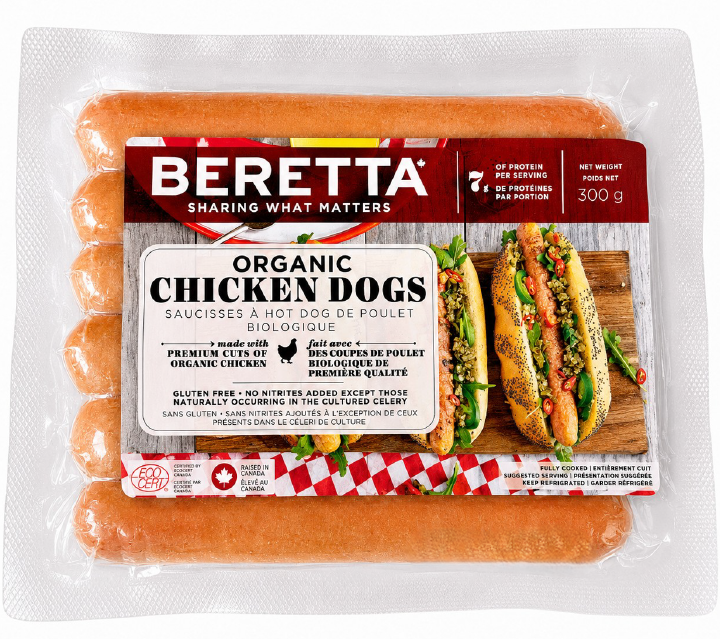 Beretta Organic Chicken Dogs