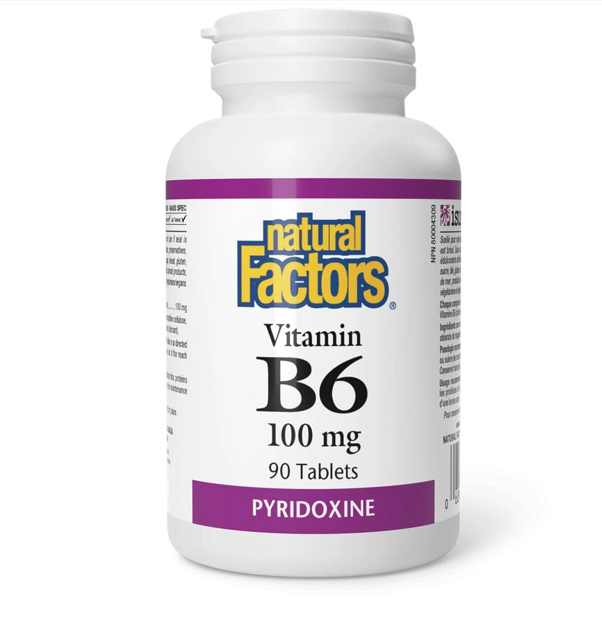 Natural Factors Vitamin B6 Pyridoxine - 100mg