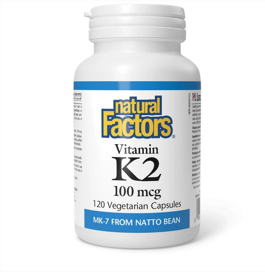 Natural Factors Vitamin K2 100 Mcg