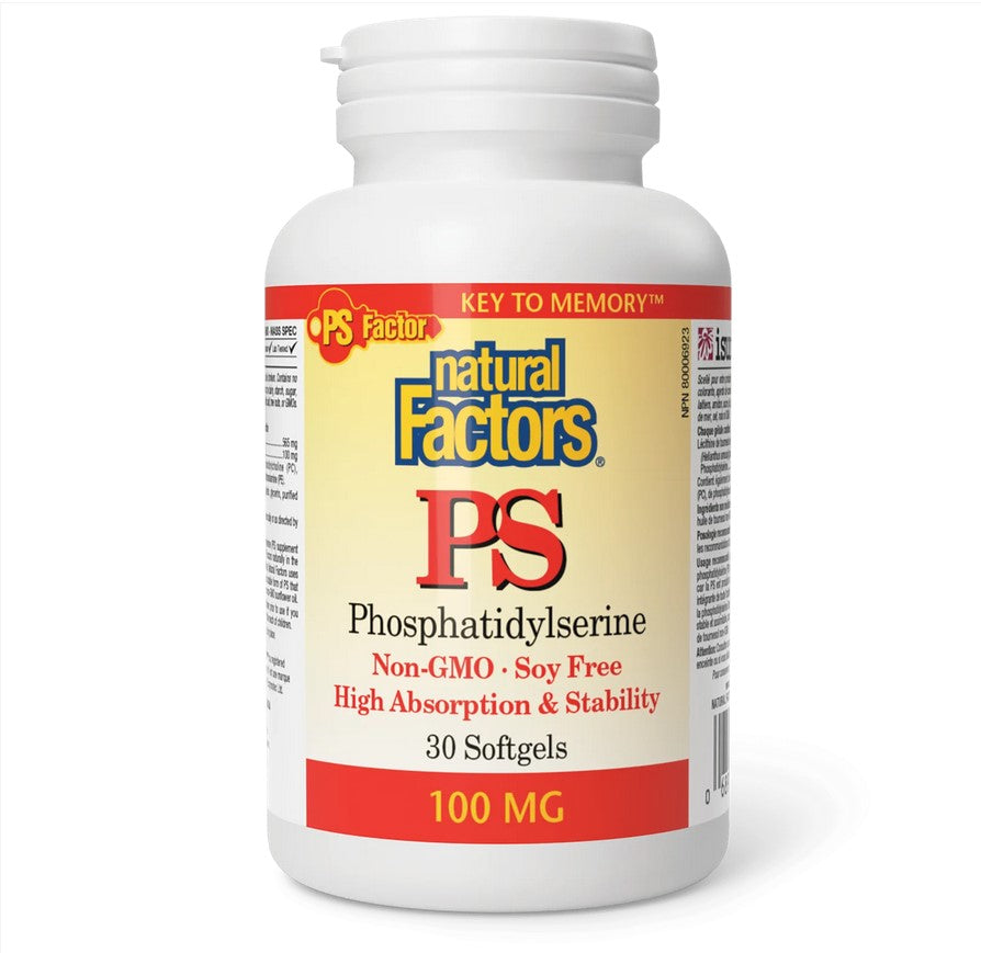 Natural Factors PS (Phosphatidylserine) 100 mg