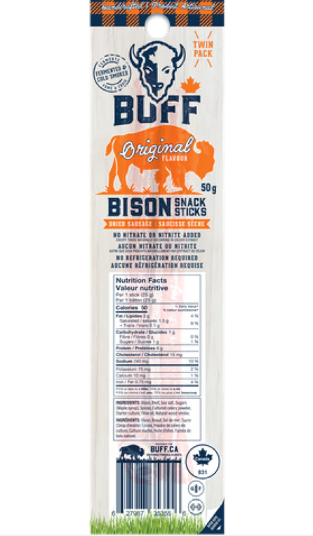 Buff Bison Beef Stick 2 Pack
