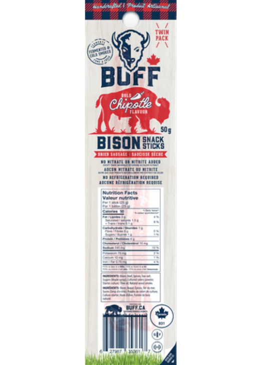 Chipotle Bison Snack Sticks