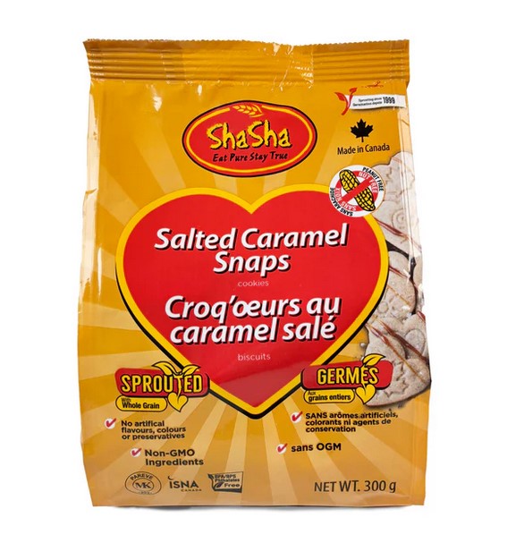 Shasha Salted Caramel Snaps