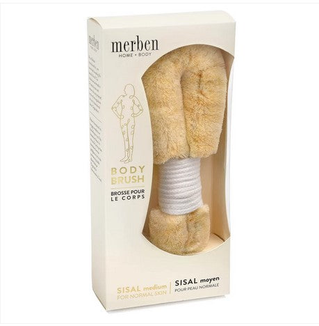 Med Sisal 9" White Body Brush