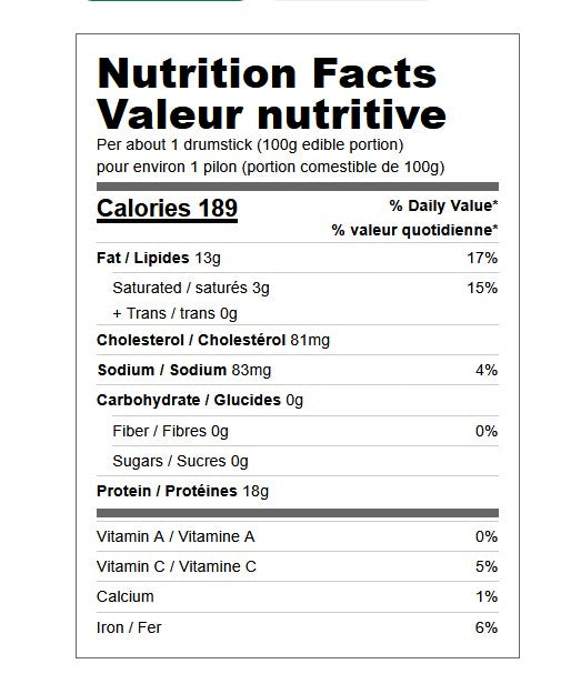 Yorkshire Valley Organic Chicken Drumsticks
