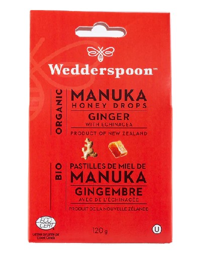 Wedderspoon Ginger Manuka Lozenges