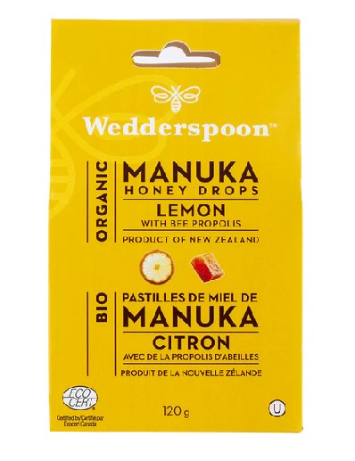 Wedderspoon Lemon Manuka Lozenges