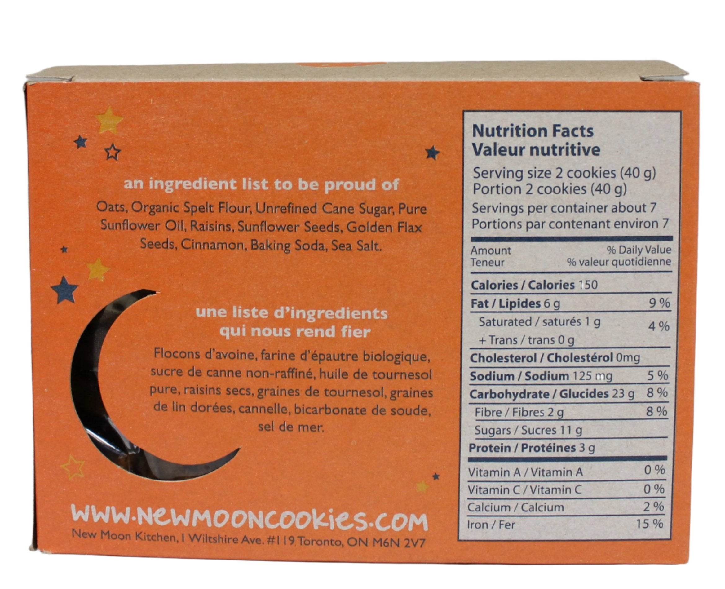 New Moon Kitchen Bite Me! Seed & Raisin Cookie